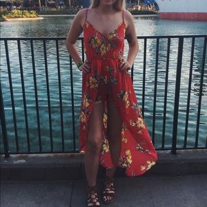 Romper with dress back
